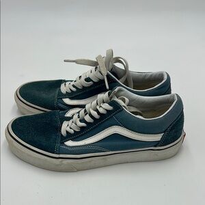 Vans Teal and White Sneakers